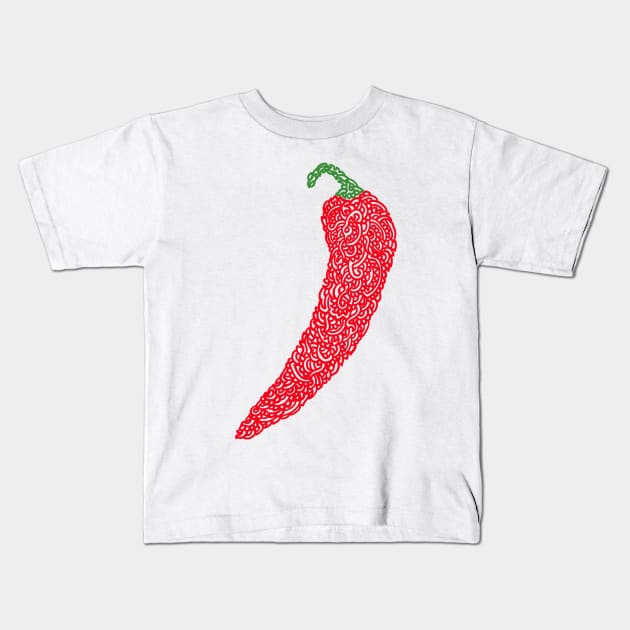 Curly Chilli in Naos Garten Kids T-Shirt by Naoswestvillage